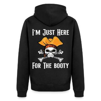 Pirate Pirate Pirate Bateau Pirate Cadeau - Veste à capuche bio Premium Unisexe - noir - Dos - Nico (187cm)