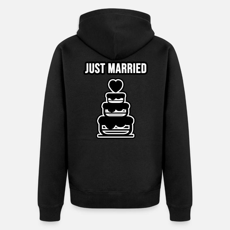 Nouvellement marié - Veste à capuche bio Premium Unisexe - noir