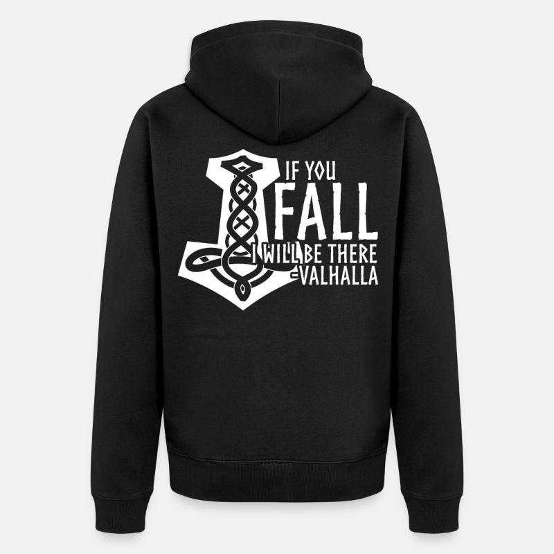 Vegvisir Odhin Valhalla Blague Viking - Veste à capuche bio Premium Unisexe - noir