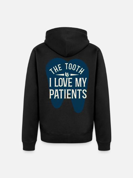 Dentiste Assistante Hygiéniste - Veste à capuche bio Premium Unisexe - noir