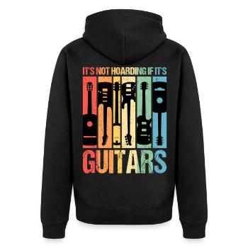Guitariste Guitariste Guitariste Guitariste Ce n’est pas thésauriser - Veste à capuche bio Premium Unisexe - noir - Dos - Nico (187cm)