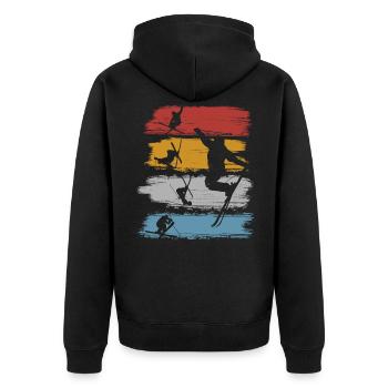 Ski freestyle - Veste à capuche bio Premium Unisexe - noir - Dos - Nico (187cm)