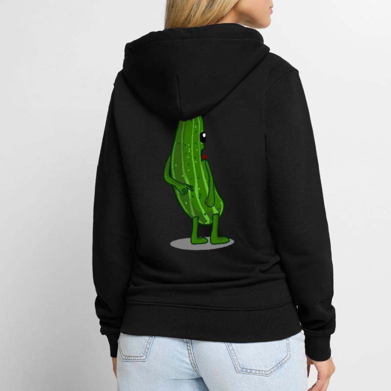Regardé dans Concombre Regardé dans Veste à capuche bio Premium Unisexe