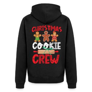 Cuire au four des biscuits de Noël - Veste à capuche bio Premium Unisexe - noir - Dos - Nico (187cm)