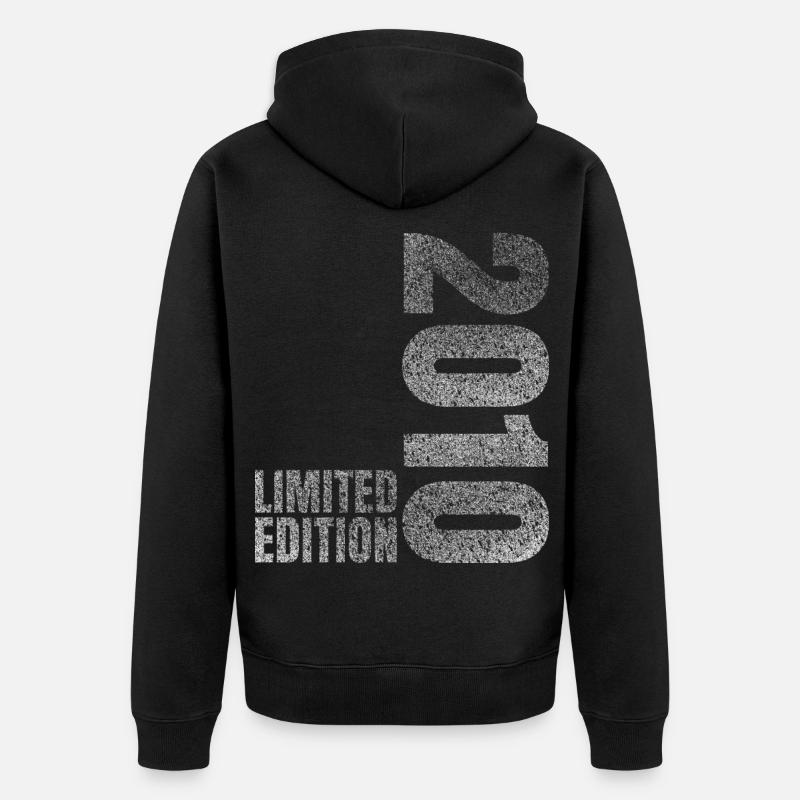 2010 Limited Edition - Unisex Premium Bio Zip Hoodie - Schwarz