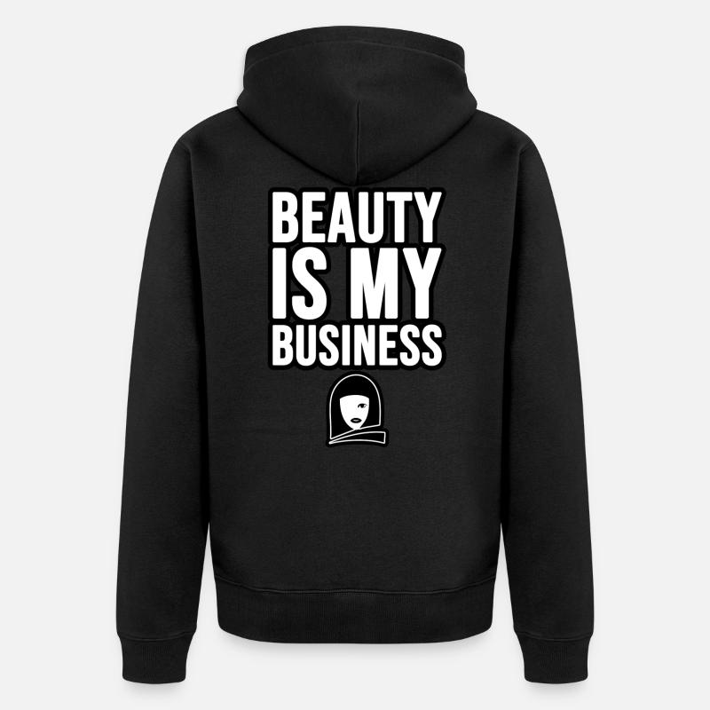 La beauté est mon affaire - Veste à capuche bio Premium Unisexe - noir