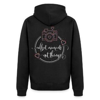 Photographer Photography Camera Photographer - Unisex Premium Organic Zip Hoodie - black - Back - Nico (187cm)