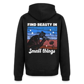 Photographer Photography Photographer - Unisex Premium Organic Zip Hoodie - black - Back - Nico (187cm)