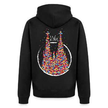 Carnaval de Cologne Carnaval de Cologne Confettis - Veste à capuche bio Premium Unisexe - noir - Dos - Nico (187cm)
