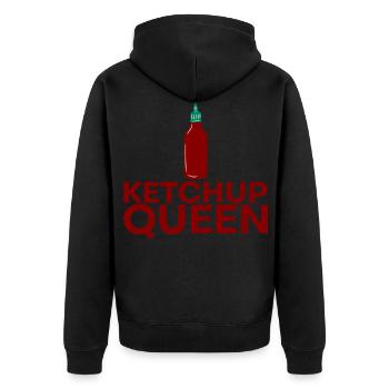Ketchup Reine 8 - Veste à capuche bio Premium Unisexe - noir - Dos - Nico (187cm)