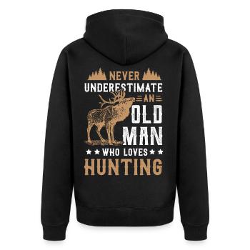 Chasseur Vêtements de chasse Bois de chasse Waidmann Forest - Veste à capuche bio Premium Unisexe - noir - Dos - Nico (187cm)