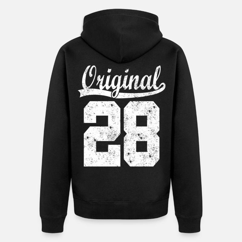 Original de 28 - Veste à capuche bio Premium Unisexe - noir