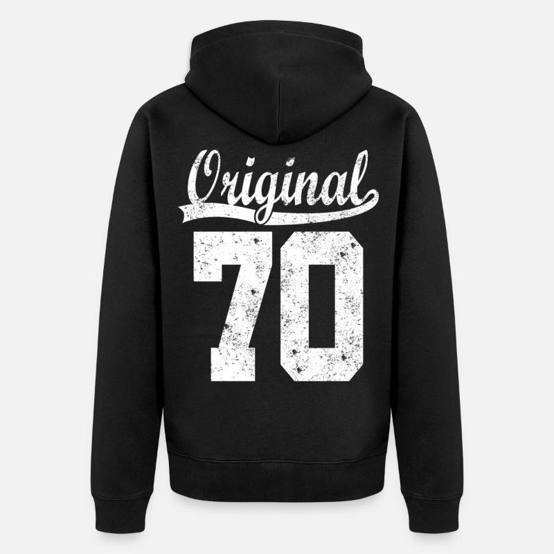 Original de 70 - Veste à capuche bio Premium Unisexe - noir