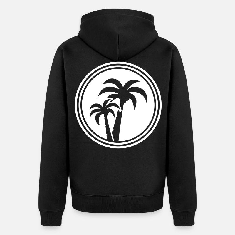 symbole de la paume - Veste à capuche bio Premium Unisexe - noir
