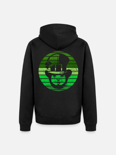 St Patrick's Day Shirt - Unisex Premium Organic Zip Hoodie - black