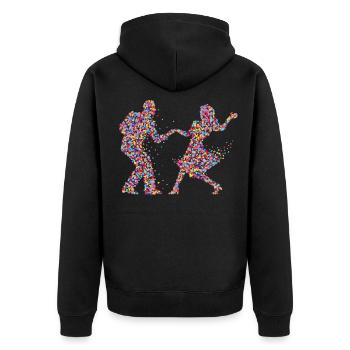 Couple Danse Danse Couple Cadeau Couple - Veste à capuche bio Premium Unisexe - noir - Dos - Nico (187cm)