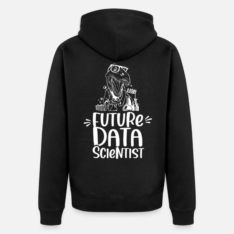 Zukünftiger Datenwissenschaftler Datenanalyst - Unisex Premium Bio Zip Hoodie - Schwarz
