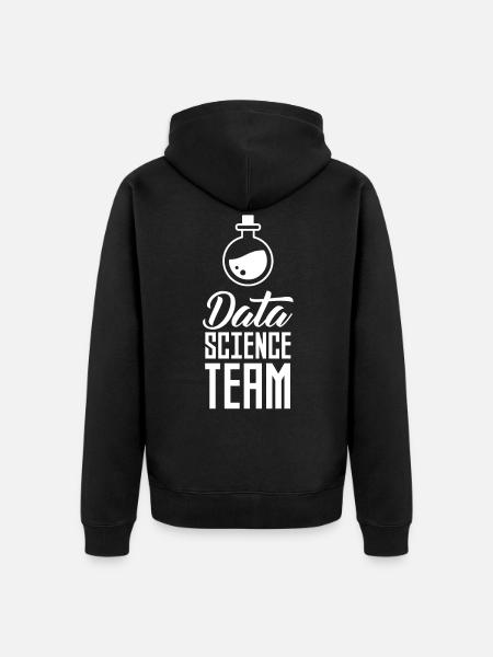 Team Datenwissenschaft Datenwissenschaftler Daten - Unisex Premium Bio Zip Hoodie - Schwarz