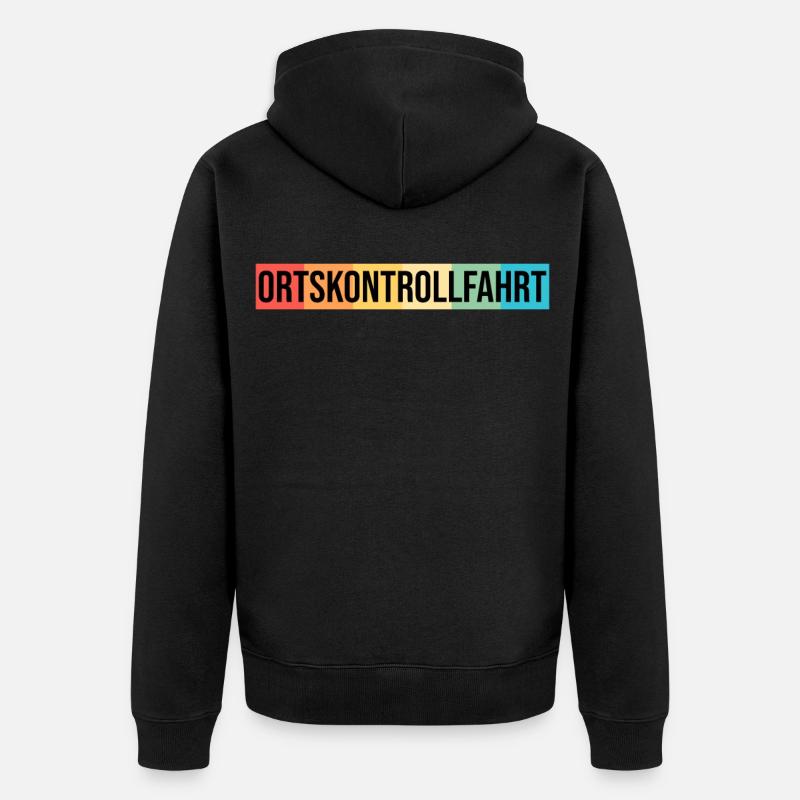 OKF Ortskontrollfahrt - Unisex Premium Bio Zip Hoodie - Schwarz