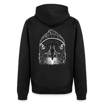 Mouette - Veste à capuche bio Premium Unisexe - noir - Dos - Nico (187cm)