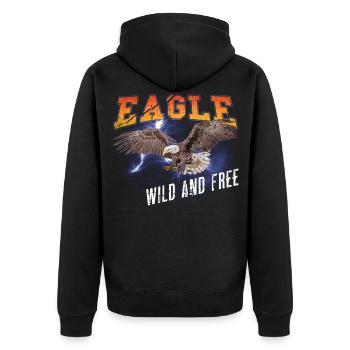 Eagle Eagle Freedom Freedom Nature Aventure - Veste à capuche bio Premium Unisexe - noir - Dos - Nico (187cm)