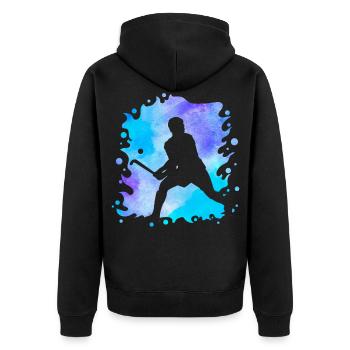 Hockey - Veste à capuche bio Premium Unisexe - noir - Dos - Nico (187cm)