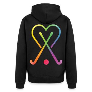 Hockey - Veste à capuche bio Premium Unisexe - noir - Dos - Nico (187cm)