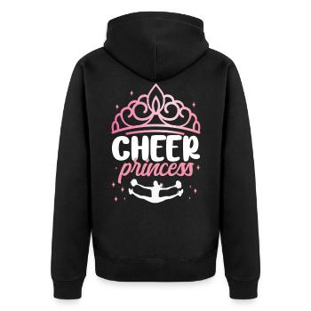Cheer Cheerleading Cheer Princesse - Veste à capuche bio Premium Unisexe - noir - Dos - Nico (187cm)