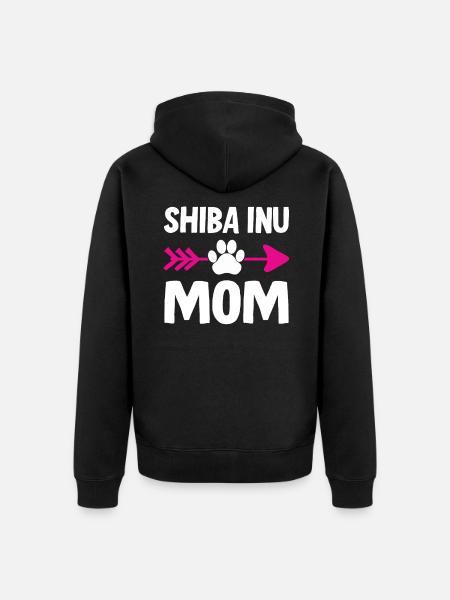 Shiba Inu Mom - Unisex Premium Organic Zip Hoodie - black