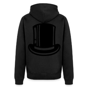 Cylindre de toilettage - Veste à capuche bio Premium Unisexe - noir - Dos - Nico (187cm)
