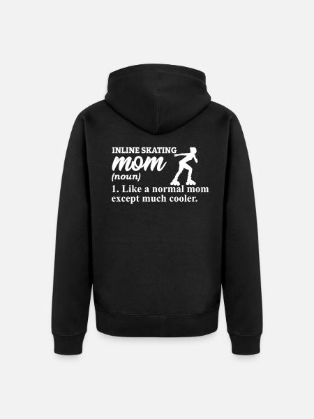 Inlineskater Inlineskating Inliner Rollerblades - Unisex Premium Bio Zip Hoodie - Schwarz
