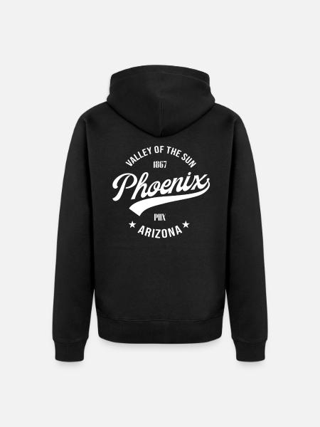 Phoenix Arizona - Unisex Premium Organic Zip Hoodie - black
