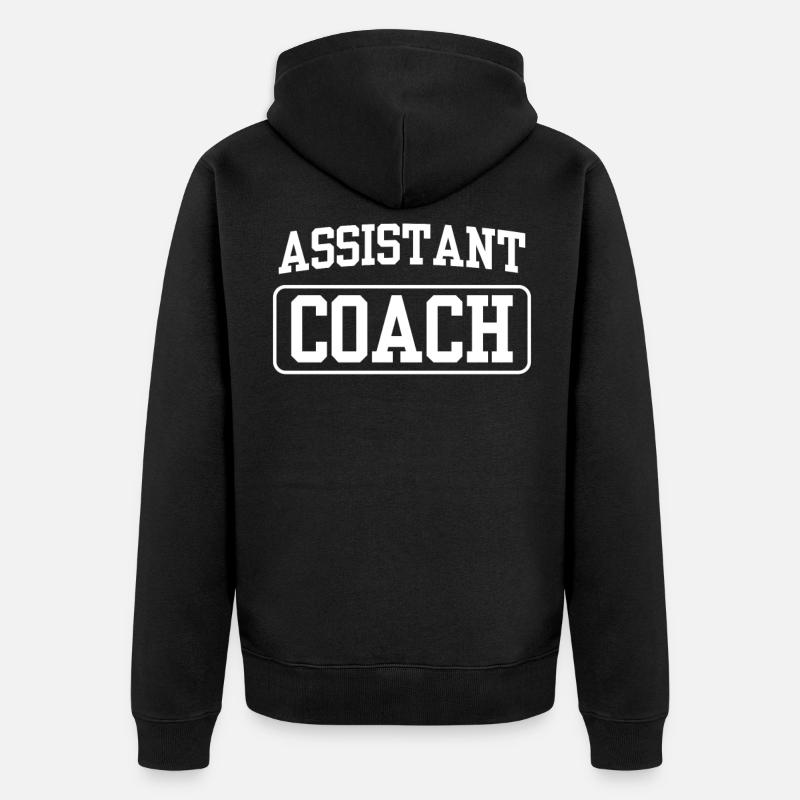 Assistenztrainer Assistent Coach Trainerassistent - Unisex Premium Bio Zip Hoodie - Schwarz