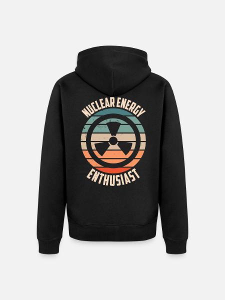 Kernkraft Enthusiast Atomenergie Kernenergie - Unisex Premium Bio Zip Hoodie - Schwarz