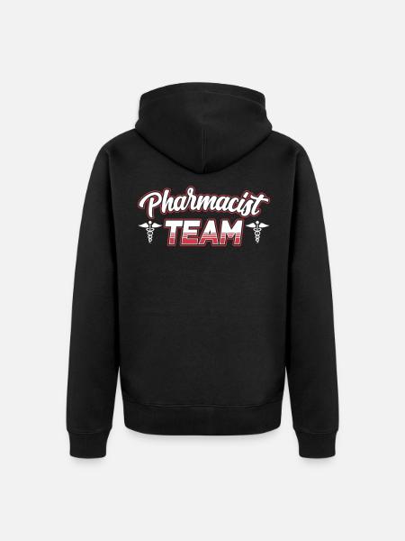 Pharmacy Team Pharmacist Pharmacist Pharmacy - Unisex Premium Organic Zip Hoodie - black