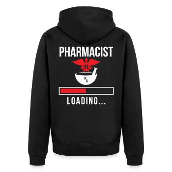 Pharmacist Loads Pharmacy Pharmacy Pharmacist - Unisex Premium Organic Zip Hoodie - black - Back - Nico (187cm)