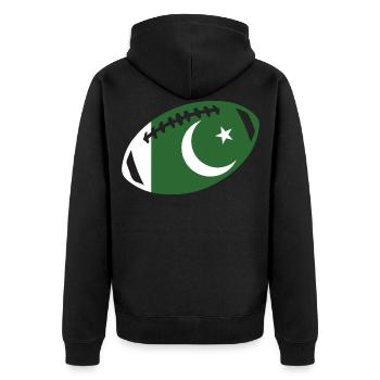football pakistan - Veste à capuche bio Premium Unisexe - noir - Dos - Nico (187cm)