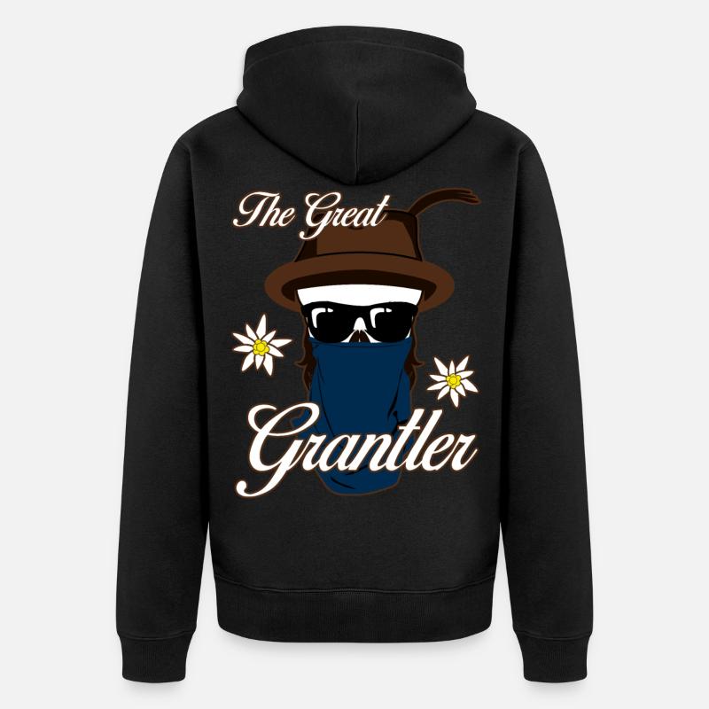 Grantler Grantln Granteln - Veste à capuche bio Premium Unisexe - noir