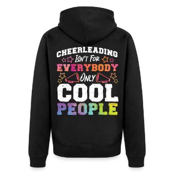 Cheer Cheerleading Cheerleading - Unisex Premium Organic Zip Hoodie - black - Back - Nico (187cm)