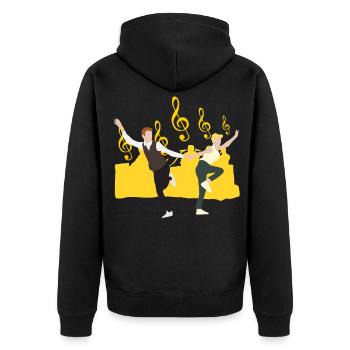 Boogie Woogie Dancer Fun Swing - Veste à capuche bio Premium Unisexe - noir - Dos - Nico (187cm)