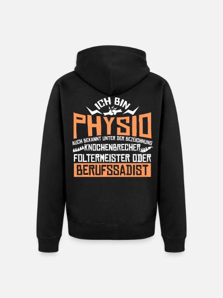 Physio Assistant Physiothérapeute - Veste à capuche bio Premium Unisexe - noir