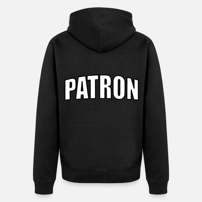 Patron - Veste à capuche bio Premium Unisexe - noir