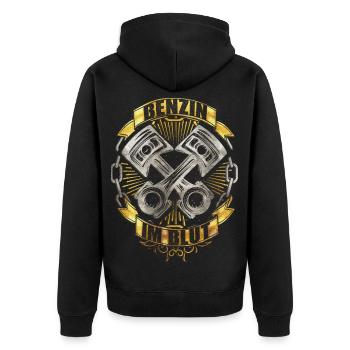 Tournevis - amateur - mécanicien automobile - tuning - Veste à capuche bio Premium Unisexe - noir - Dos - Nico (187cm)