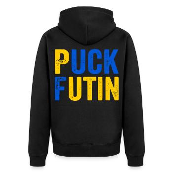 Puck futin - Veste à capuche bio Premium Unisexe - noir - Dos - Nico (187cm)