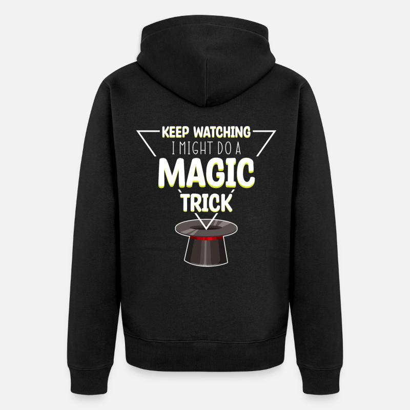 Magic Magic Chapeau magique - Veste à capuche bio Premium Unisexe - noir