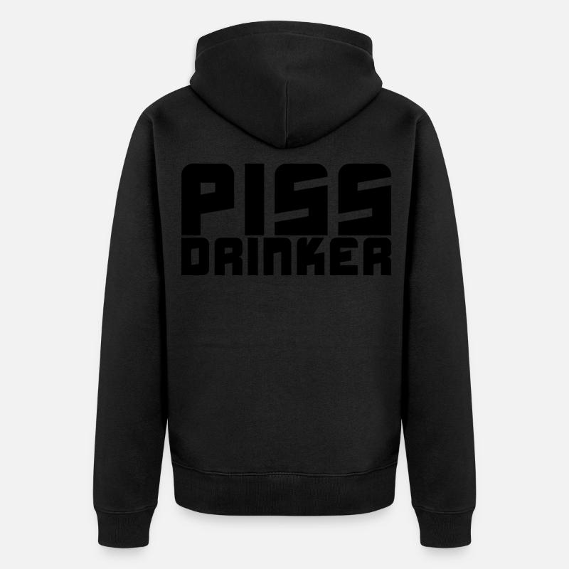 Buveur de pisse - Veste à capuche bio Premium Unisexe - noir