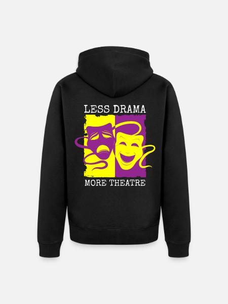 Actor Rehearsal Curtain - Unisex Premium Organic Zip Hoodie - black