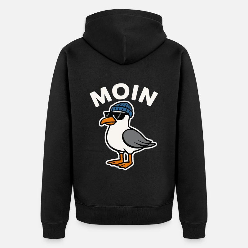 Moin Seagull - Veste à capuche bio Premium Unisexe - noir