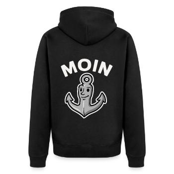 Moin Anker - Veste à capuche bio Premium Unisexe - noir - Dos - Nico (187cm)
