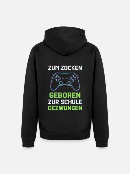 Born to gamble - Unisex Premium Organic Zip Hoodie - black